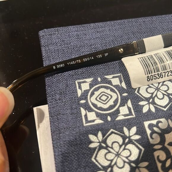 Burberry Pilot-Shaped Sunglasses, Light Gold & Brown Gradient Lens, NWT - Picture 14 of 16